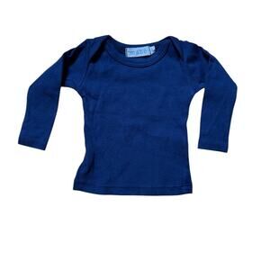 mabo | Baby Organic Cotton Lap Tee Long Sleeved Midnight Size 3m